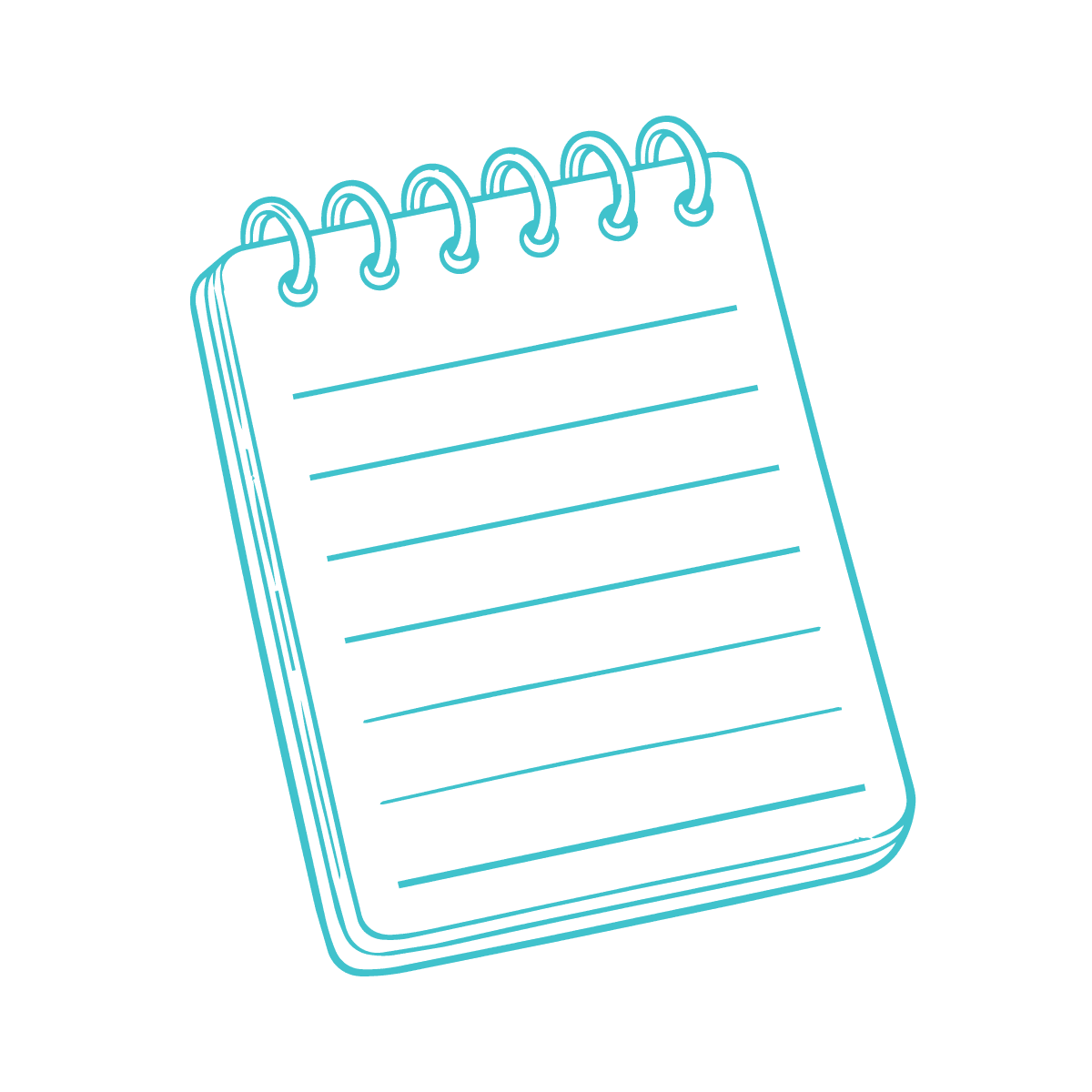 Illustration of a notepad