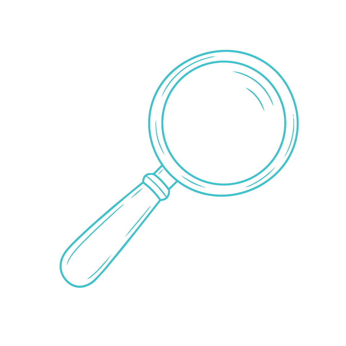 Illustration of a magnifying glass