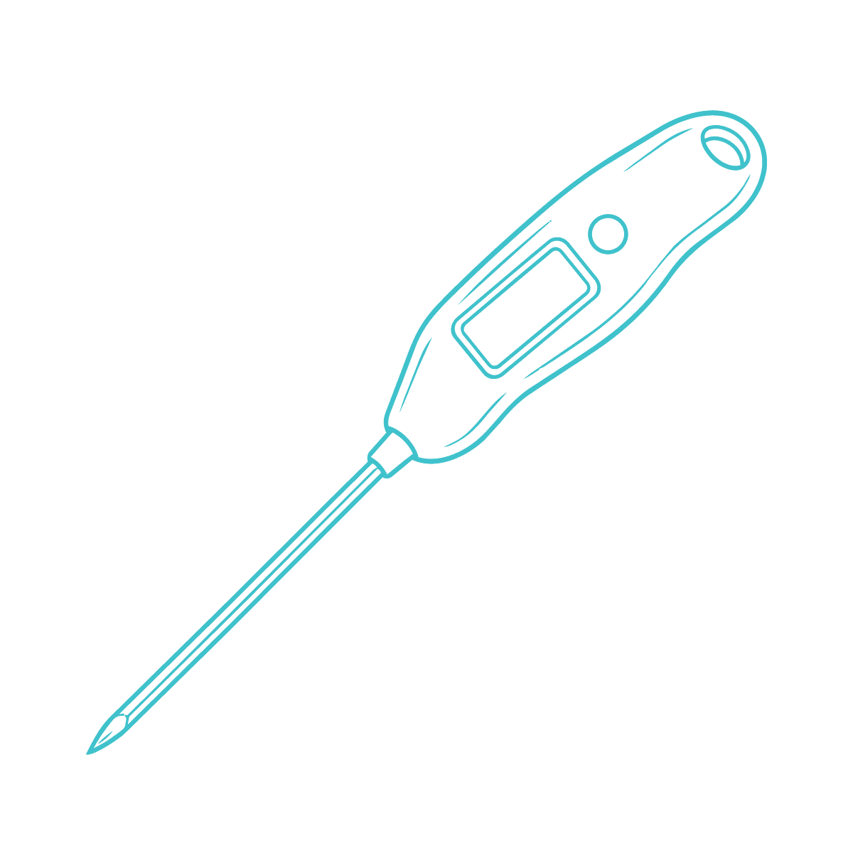 Illustration of a meat thermometer