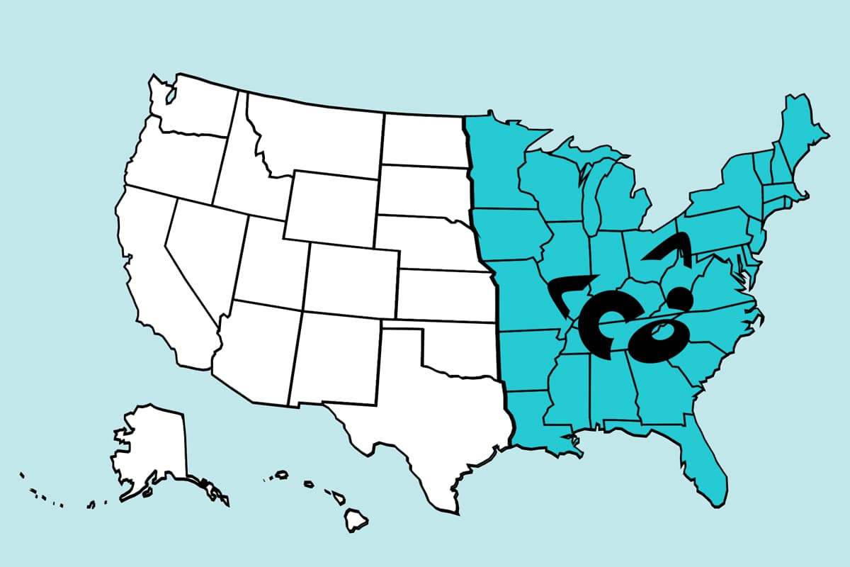 Map of United States highlighting states that carry Tom&Sawyer