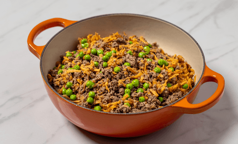 Kangaroo cooked dog meal