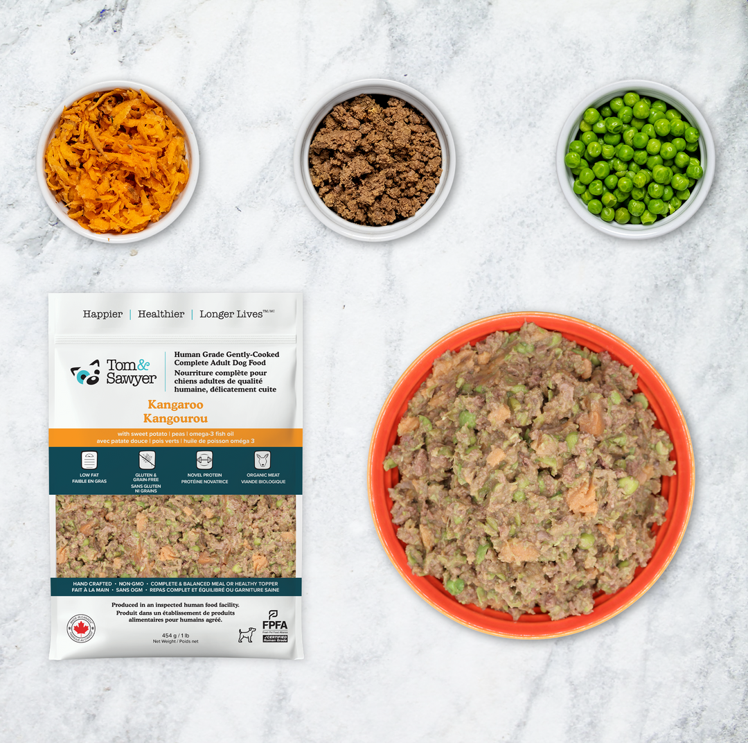 Kangaroo Low Fat Ingredients | Healthy Dog Meals | Tom&Sawyer